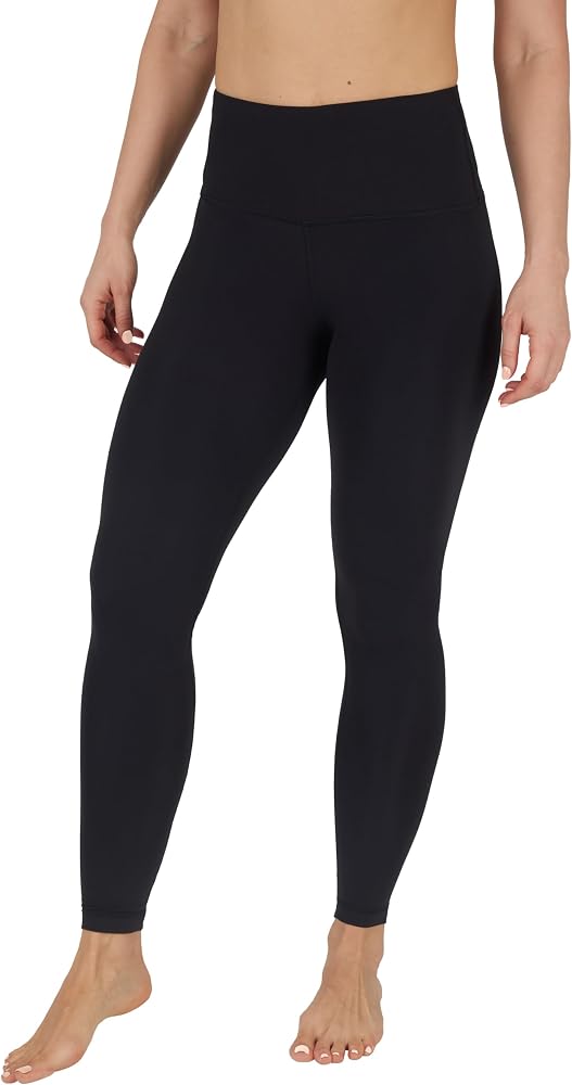 High Waist Squat Proof Soft Printed Leggings for Women — Black Nude Tech 28