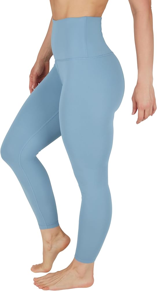 Super High Waist Legging Squat Proof Buttery Soft Workout Yoga Pant — Smoke Blue 25