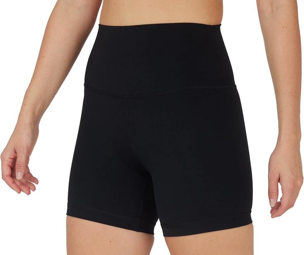 Womens High Waisted Biker Shorts Workout Running Spandex Yoga Shorts 3.5" — Black 5